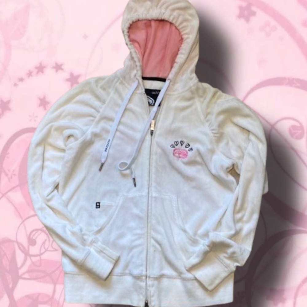 ecko red terry cloth tracksuit sweater